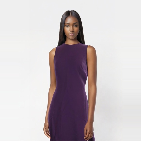 Michael Kors Collection Blackberry Wool Dress Size 4 - Picture 4 of 10